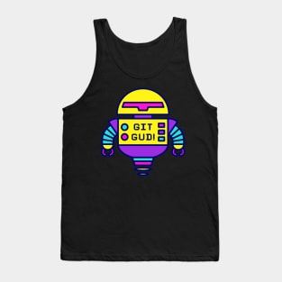 GIT GUD neon robot Tank Top